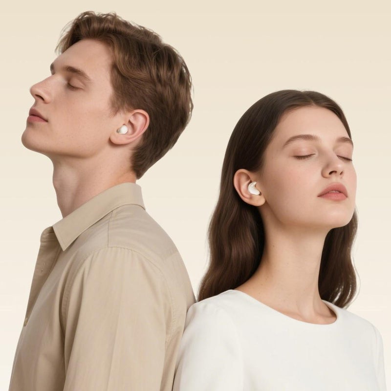 Sleep Earbuds for Sleeping,Sleep Earbuds Bluetooth 5.4 in Ear Lightweight Headphones,Smart Active Noise Cancelling Slee-p Headphones,Ultra-Comfort for Side Sleepers (black) - Image 4
